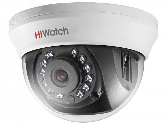 Видеокамера HD-TVI 2Мп купольная с ИК-подсветкой до 20м DS-T201(B) (6 mm) HiWatch