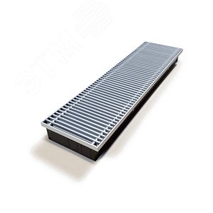 Изображение товара Конвектор внутрипольный КРК П с естественной конвекцией (решетка роликовая, анодированный алюминий) (шт)