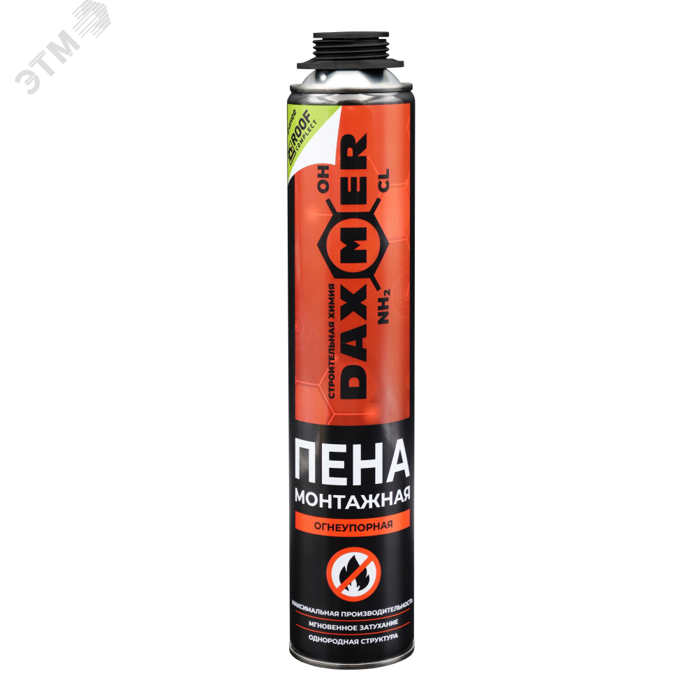 Изображение товара Монтажная пена Roof Complect огнеупорная 890гр для строительства