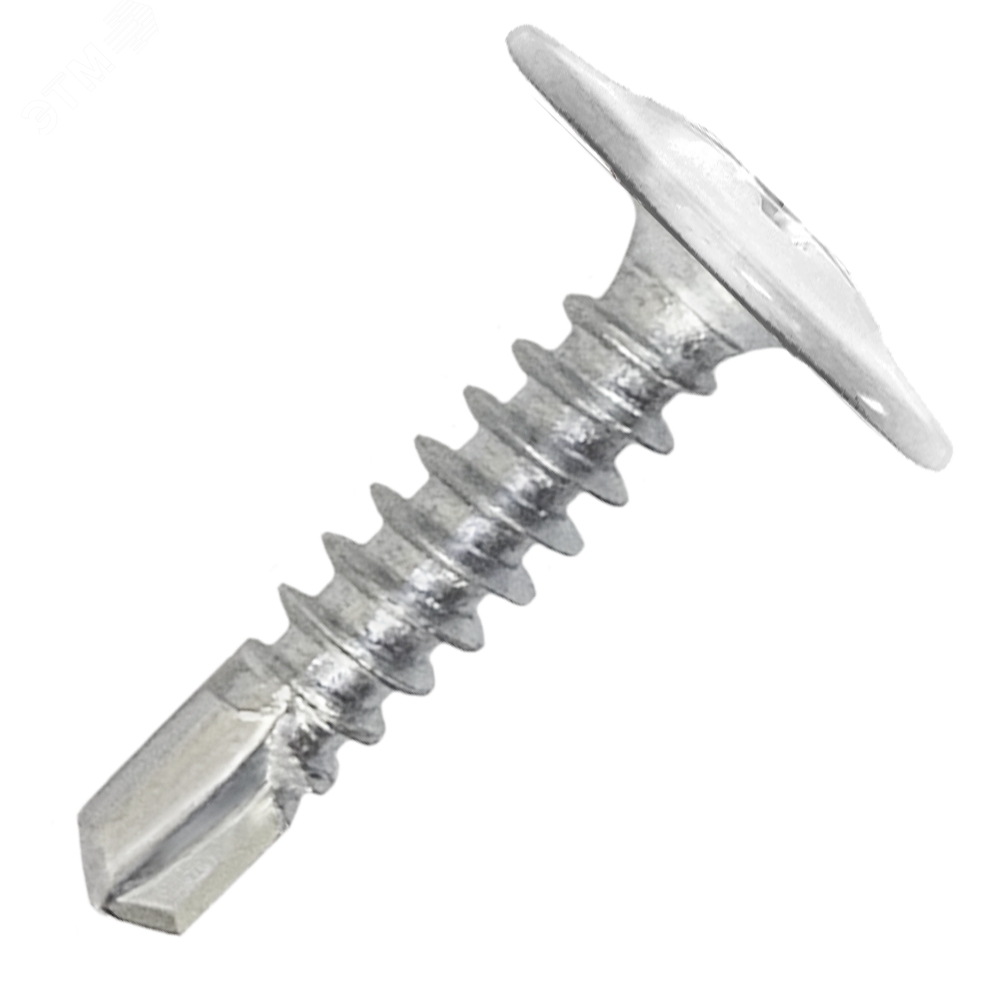 Изображение товара Саморез металл/металл 4,2х32 пресс-шайба сверло RAL9003 (шт)