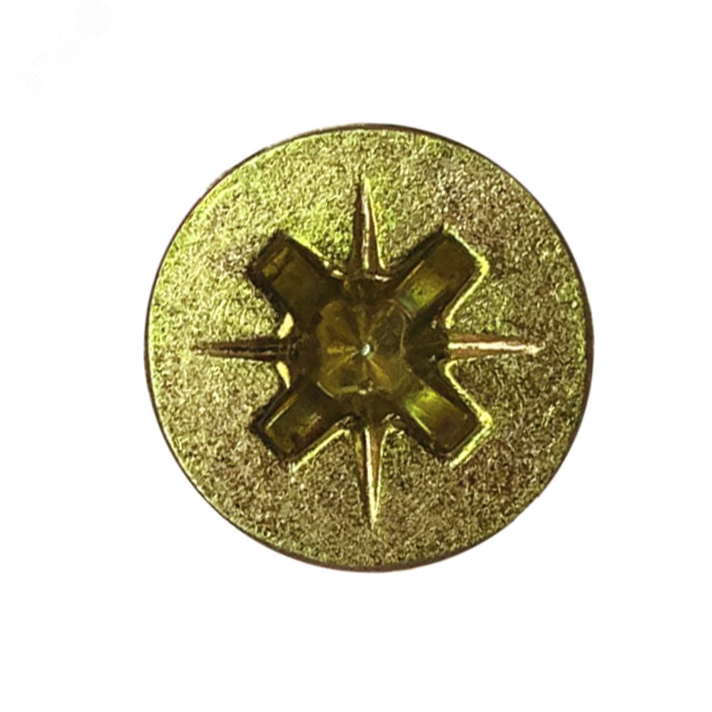 Шуруп универсальный 3.5х30 потайная головка желты цинк (13000шт) 310535 Руфкомплект - превью 2