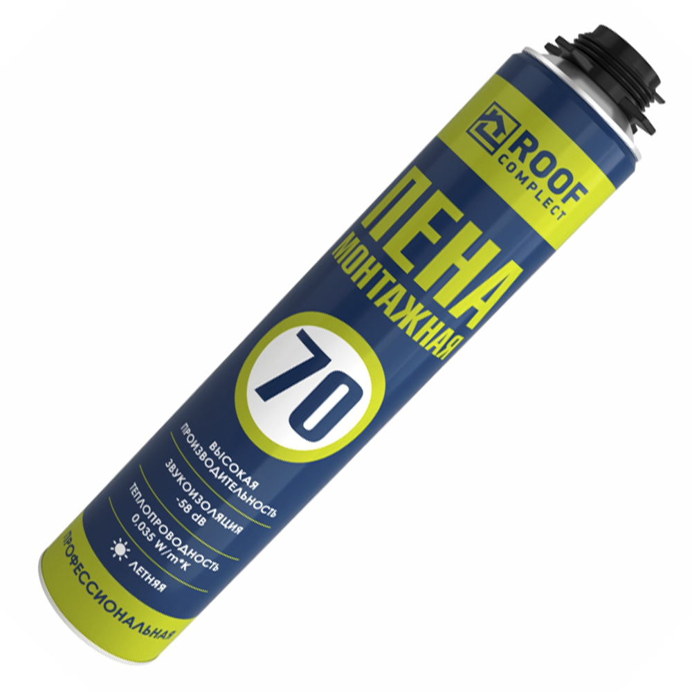 Пена монтажная Roof Complect 70 летняя (950гр)