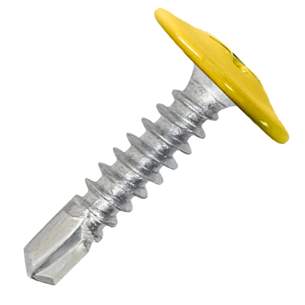 Саморез металл/металл 4.2х19 пресс-шайба сверло RAL1018