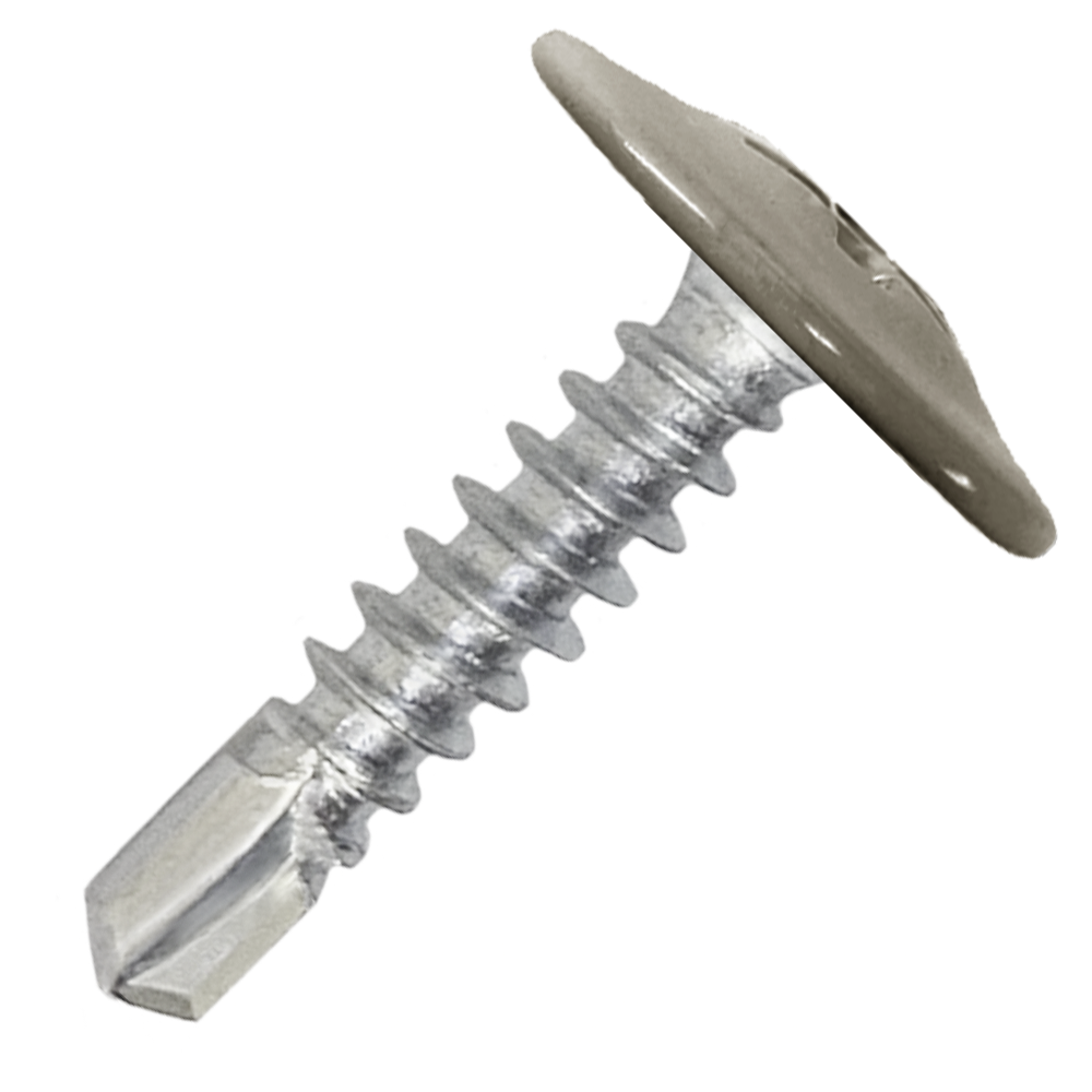 Саморез металл/металл 4.2х19 пресс-шайба сверло RAL1035