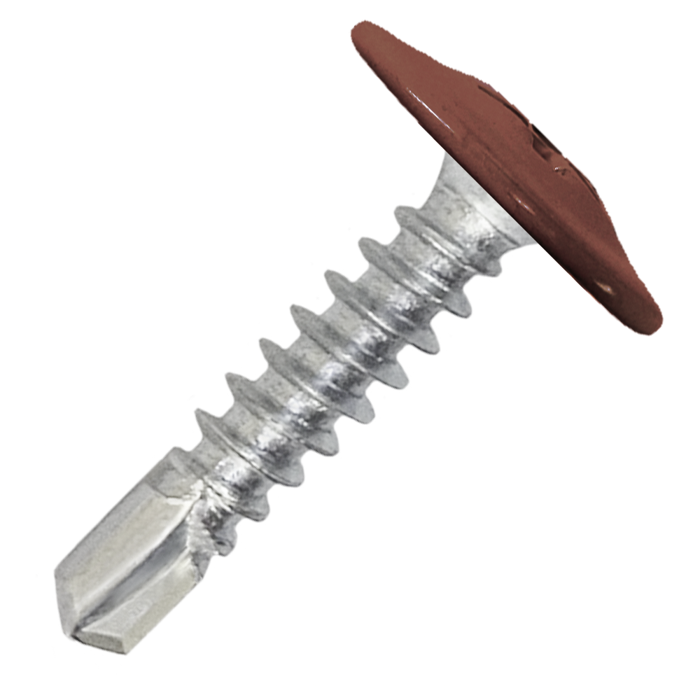 Саморез металл/металл 4.2х19 пресс-шайба сверло RAL3009