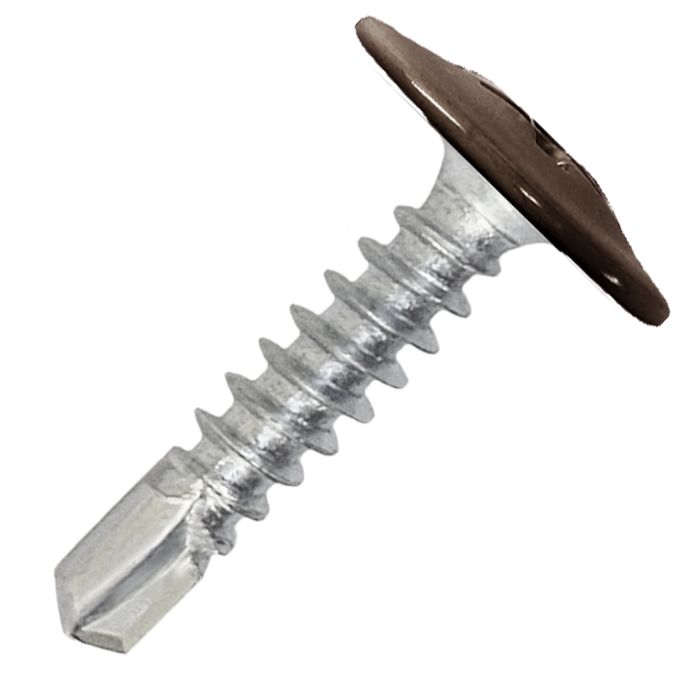 Саморез металл/металл 4.2х25 пресс-шайба сверло RAL8019