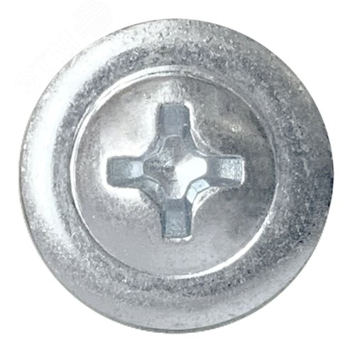 Саморез металл/металл 4,2х41 пресс-шайба острый оцинкованный - фото 2