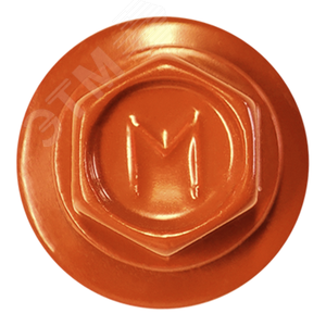 Саморез кровельный 5.5х25 по металлу RAL2004 сверло №3 шайба d=14мм с EPDM прокладкой - фото 2