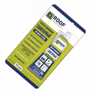 Изображение товара Герметик силиконовый санитарный в тюбике бесцветный (шт)