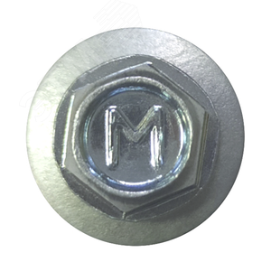 Саморез кровельный 4.8х19 по металлу сверло №2 шайба d=14мм с EPDM прокладкой оцинкованный - фото 2