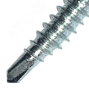 Саморез кровельный 4.8х35 сверло №1 шайба d=14мм с EPDM прокладкой оцинкованный - фото 3