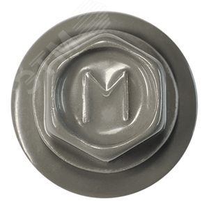 Саморез кровельный 5.5х19 по металлу RAL7005 сверло №3 шайба d=14мм с EPDM прокладкой - фото 2