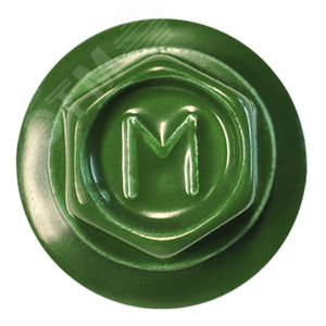 Саморез кровельный 5.5х19 по металлу RAL6005 сверло №3 шайба d=14мм с EPDM прокладкой - фото 2