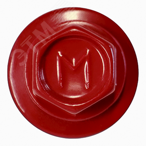 Саморез кровельный 5.5х25 по металлу RAL3003 сверло №3 шайба d=14мм с EPDM прокладкой - фото 2