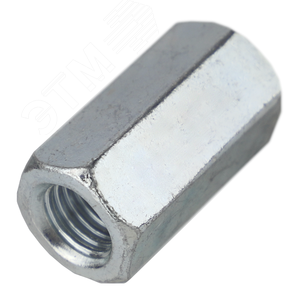 Гайка DIN6334 М8 удлиненная соединительная оцинкованная - фото 1