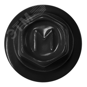 Саморез кровельный 5.5х25 по металлу RAL9005 сверло №3 шайба d=14мм с EPDM прокладкой - фото 2