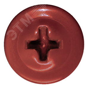 Саморез металл/металл 4.2х16 пресс-шайба острый RAL3003 - фото 2