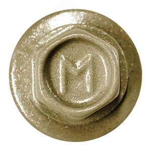 Саморез кровельный 4.8х29 RAL1036 сверло №1 шайба d=14мм с EPDM прокладкой - фото 2