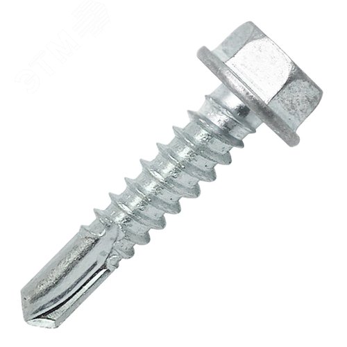 Саморез кровельный 6.3х32 по металлу сверло №3 безшайбы оцинкованный - фото 1
