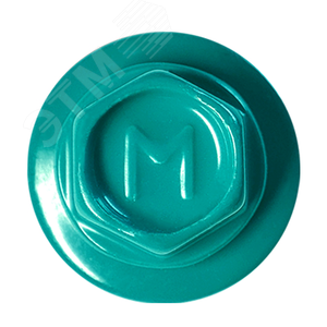 Саморез кровельный 5.5х19 по металлу RAL5020 сверло №3 шайба d=14мм с EPDM прокладкой - фото 2