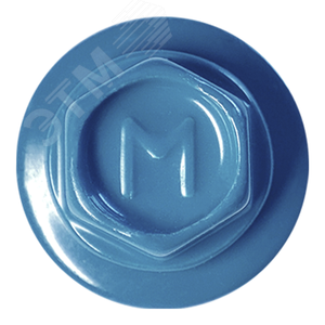 Саморез кровельный 5.5х19 по металлу RAL5024 сверло №3 шайба d=14мм с EPDM прокладкой - фото 2