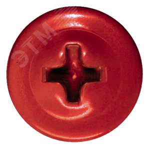 Саморез металл/металл 4.2х19 пресс-шайба острый RAL3020 - фото 2