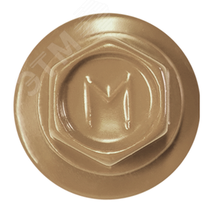 Саморез кровельный 5.5х19 по металлу RAL1011 сверло №3 шайба d=14мм с EPDM прокладкой - фото 2