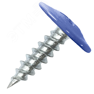 Саморез металл/металл 4.2х16 пресс-шайба острый RAL5024 - фото 1