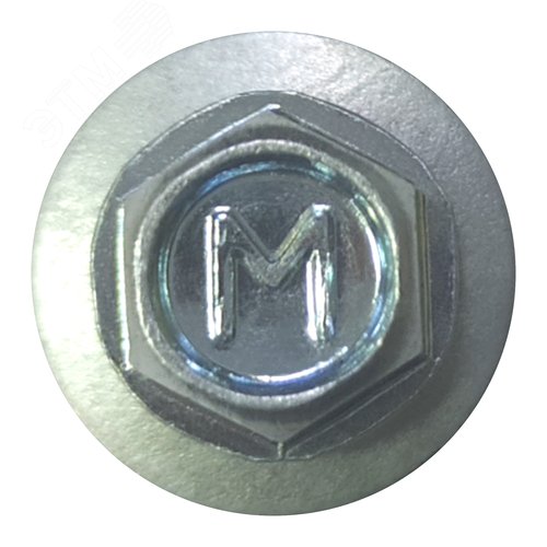 Саморез кровельный 6.3х38 по металлу сверло №3 шайба d=14мм с EPDM прокладкой оцинкованный - фото 2