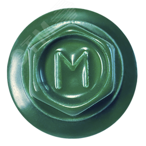 Саморез кровельный 5.5х25 по металлу RAL6029 сверло №3 шайба d=14мм с EPDM прокладкой - фото 2