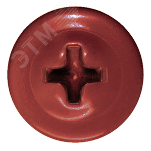 Саморез металл/металл 4.2х19 пресс-шайба сверло RAL3003 - фото 2