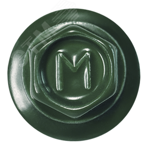 Саморез кровельный 5.5х25 по металлу RAL6020 сверло №3 шайба d=14мм с EPDM прокладкой - фото 2