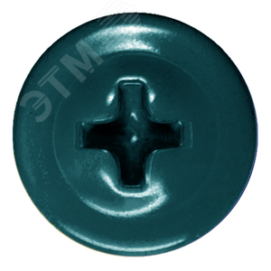 Саморез металл/металл 4.2х25 пресс-шайба сверло RAL5021 - фото 2