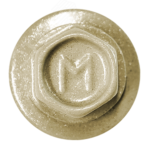 Саморез кровельный 4.8х29 RAL1035 сверло №1 шайба d=14мм с EPDM прокладкой - фото 2