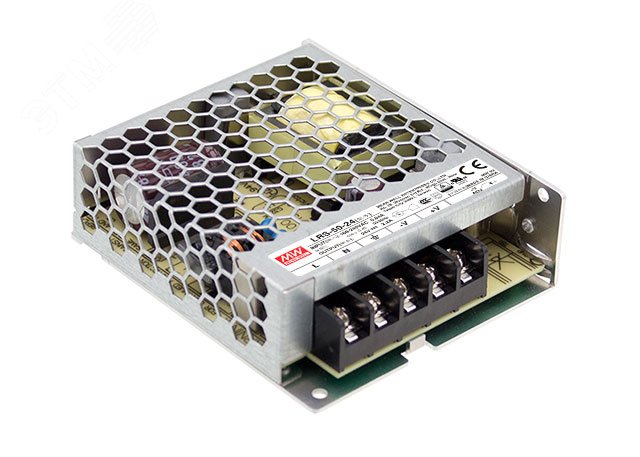 Изображение товара Блок питания AC-DC Mean Well LRS-50-24 52.8Вт 24В