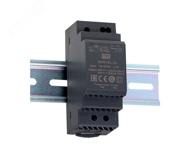 Изображение товара Преобразователь DC-DC 30Вт 5В 6А Mean Well DDR-30G-5