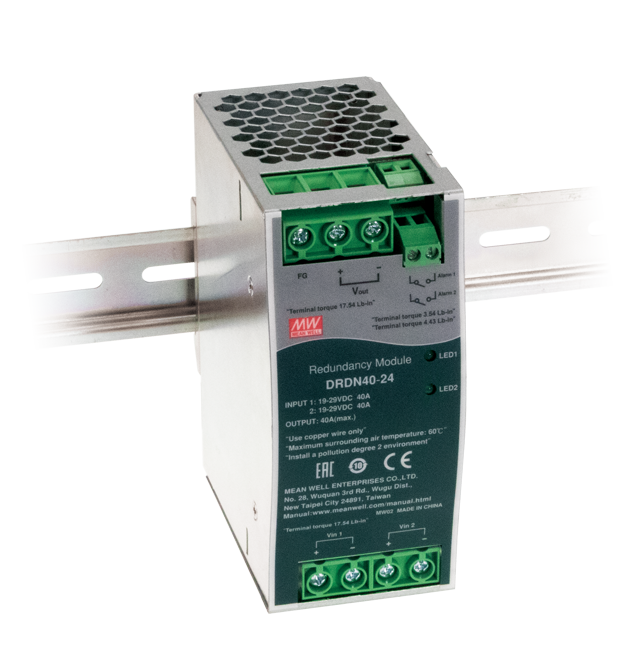 Модуль резервного питания, 2 входа 36-60В,40А, выход 48В,40А, на DIN рейку