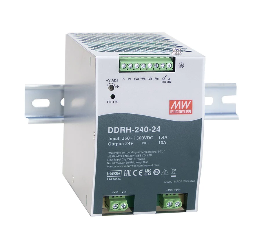 Изображение товара Преобразователь DC-DC 240Вт 48В вход 250-1500В DIN-рейка регулируемый