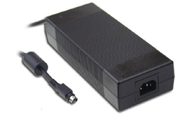 Адаптер настольный, AC-DC, 221Вт, вх. 85...264B AC 47...63 Гц, 127...370B DC, вых. 36B/6.1A, изол. 3000В AC, 175x72x35мм, -30...+70°С, сетевой разъём IEC320-C14 (совместим с кабелем EU1-MC13), вых. разъем DIN-4P