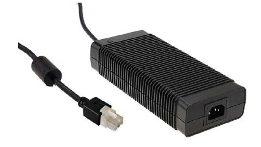 Адаптер настольный, AC-DC, 280.3Вт, вх. 85...264B AC 47...63 Гц, 127...370B DC, вых. 55B/5.09A, изол. 3000В AC, 175x72x35мм, -30...+70°С, сетевой разъём IEC320-C14 (совместим с кабелем EU1-MC13), вых. разъем C8P