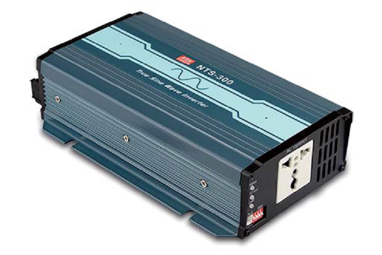 Инвертор DC-AC, 300Вт, Рмакс=600Вт(0,6 сек), Uвх=10...16,5В DC, Uвых=230В АС (ещё 200, 220, 240), f=50(60) Гц, КНИ<3%, изоляция 3000В AC, в кожухе 210х130х55мм, вес 1,3кг,  -25…+65°С, выход евророзетка, тип АКБ Lead Acid или Li-ion