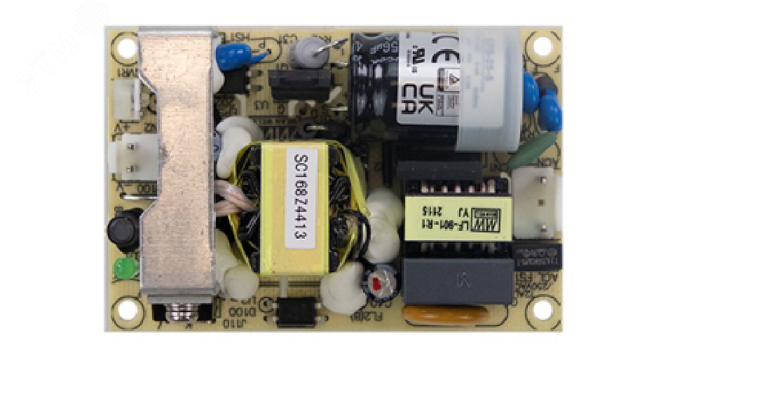Изображение товара Источник питания AC-DC, 25Вт, вход 85…264V AC, 47…63Гц /120…370В DC, выход 5В/5A, рег. вых 4.75…5.5В, изоляция 3000В AC, открытая плата 76.2х50.8х24мм, -30…+70°С (шт) Изображение товара Источник питания AC-DC, 25Вт, вход 85…264V AC, 47…63Гц /120…370В DC, выход 5В/5A, рег. вых 4.75…5.5В, изоляция 3000В AC, открытая плата 76.2х50.8х24мм, -30…+70°С (шт)