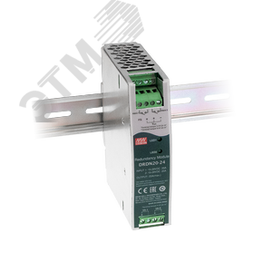 Изображение товара Модуль резервного питания, 2 входа 19-29В,20А, выход 24В,20А, на DIN рейку (шт)