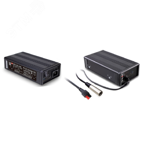 Изображение товара Устройство зарядное, AC-DC, 121.6Вт, вход 90…264В AC/127…370В DC, выход 28.8В/4A, рег. вых=21…30.4В, изоляция 3000В AC, в кожухе, 180х96х49мм, -30…+70°С, тип АКБ свинцово-кислотный или литиевый, 3-контактный штекер XLR (шт)