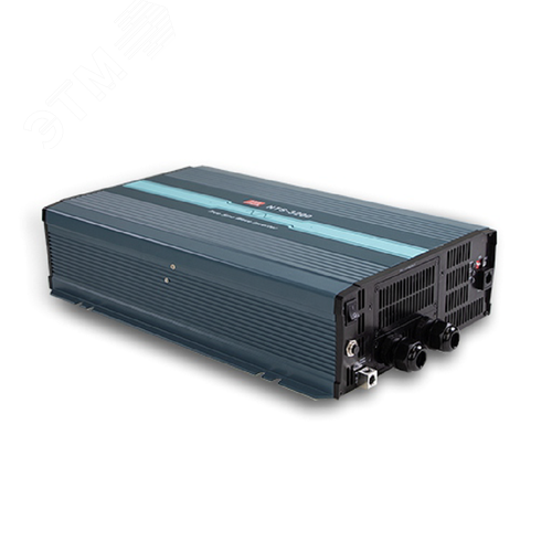 Изображение товара Инвертор DC-AC 3200Вт, Рмакс=3680Вт(3 мин.), Uвх=48(40…66)В DC, Uвых=230В АС (ещё 200, 220, 240), f=50(60) Гц, КНИ<3%, изоляция 3000В AC, в кожухе 420x270x98мм, вес 8.6кг, -25…+70°С, розетка тип-EU (Европа), тип АКБ Lead Acid или Li-ion, время п (шт)