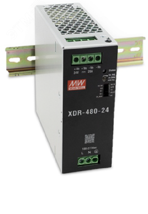 Изображение товара Источник питания AC-DC, 480Вт, ККМ, вх.85…305В AC, 47…63/80…431В DC, вых.48В/10A, (пиковый 20А), рег. вых 48...55В, изол.3000В AC, в кожухе на DIN-рейку 48х125.2х125мм,-40…+85°С, SEMI47, DC-OK, OringFET, P link=>парал.работа 3+1, 5 лет гарантии (шт) Изображение товара Источник питания AC-DC, 480Вт, ККМ, вх.85…305В AC, 47…63/80…431В DC, вых.48В/10A, (пиковый 20А), рег. вых 48...55В, изол.3000В AC, в кожухе на DIN-рейку 48х125.2х125мм,-40…+85°С, SEMI47, DC-OK, OringFET, P link=>парал.работа 3+1, 5 лет гарантии (шт)