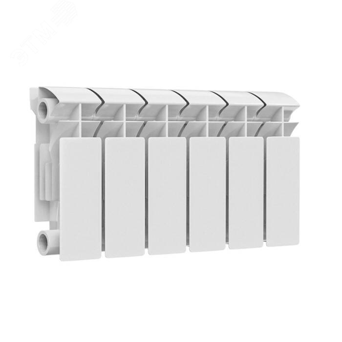 Изображение товара Радиатор биметаллический РБС 200 6 секций Qну=432 Вт RAL 9016 (белый) Ogint (шт)