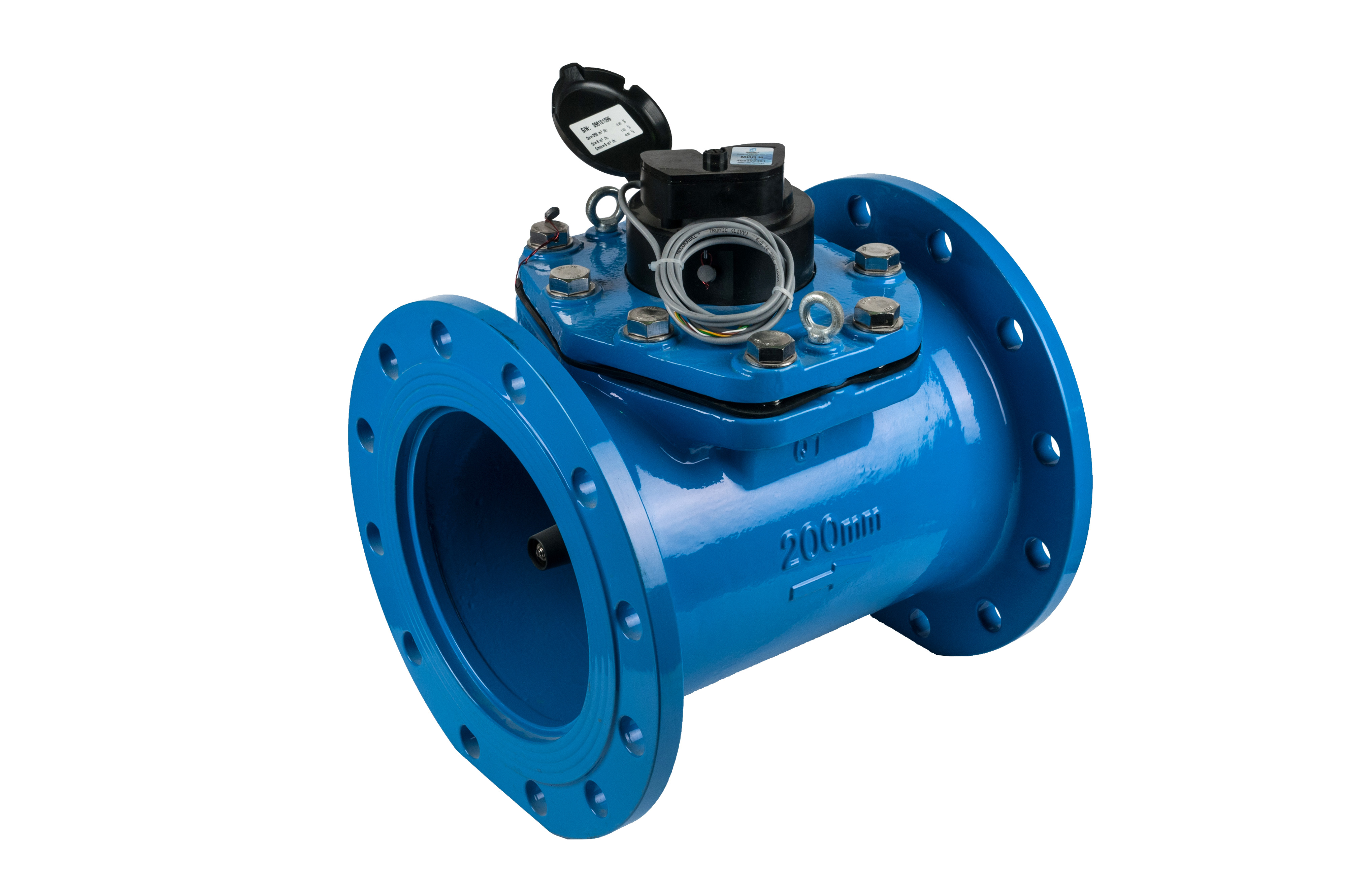 Счетчик воды турбинный СТВХ-200 с импульсным выходом типа открытый коллектор (МИД И) (IP68)