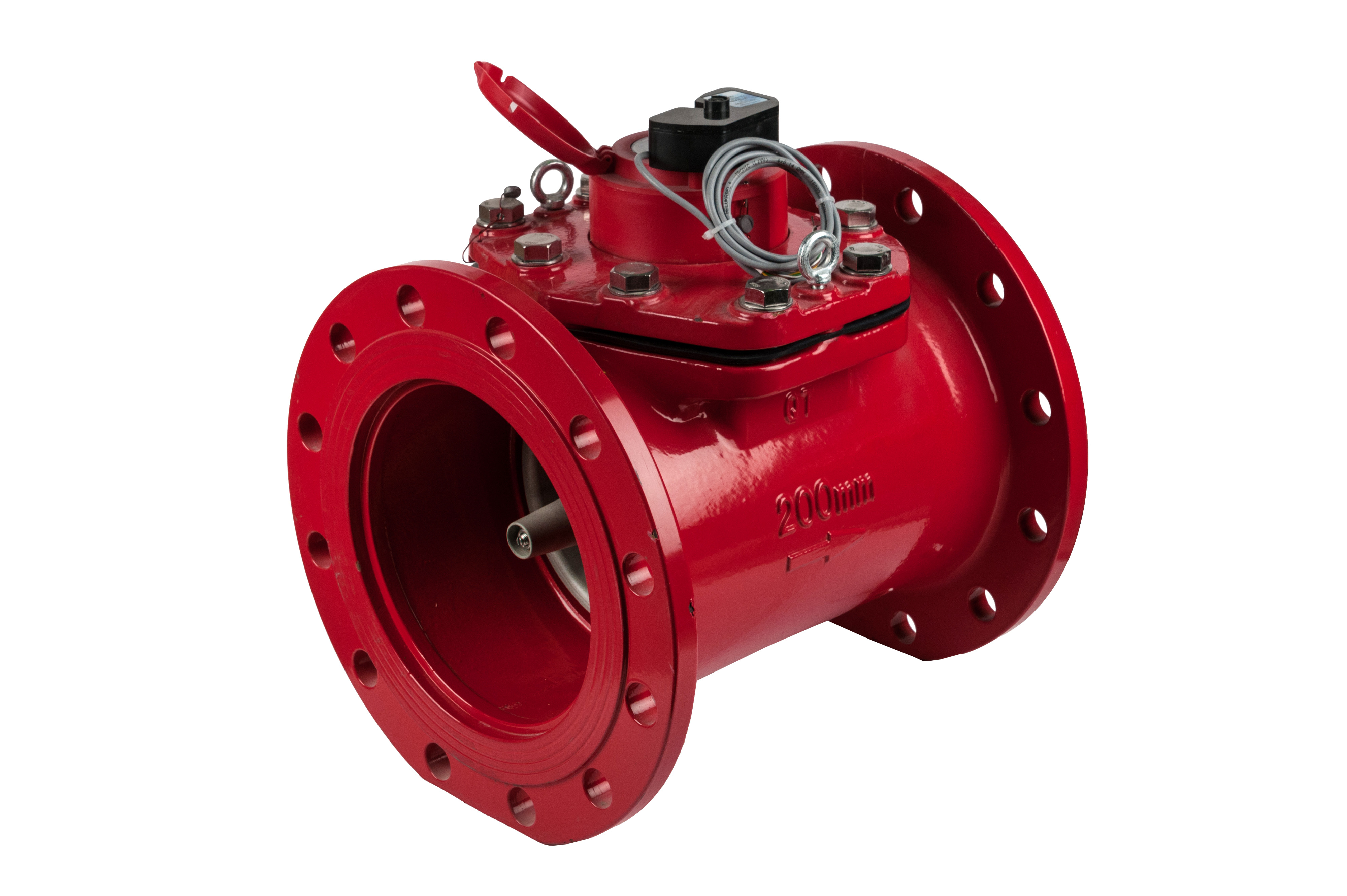 Счетчик воды турбинный СТВУ-200 с импульсным выходом типа открытый коллектор (МИД И) (IP68)