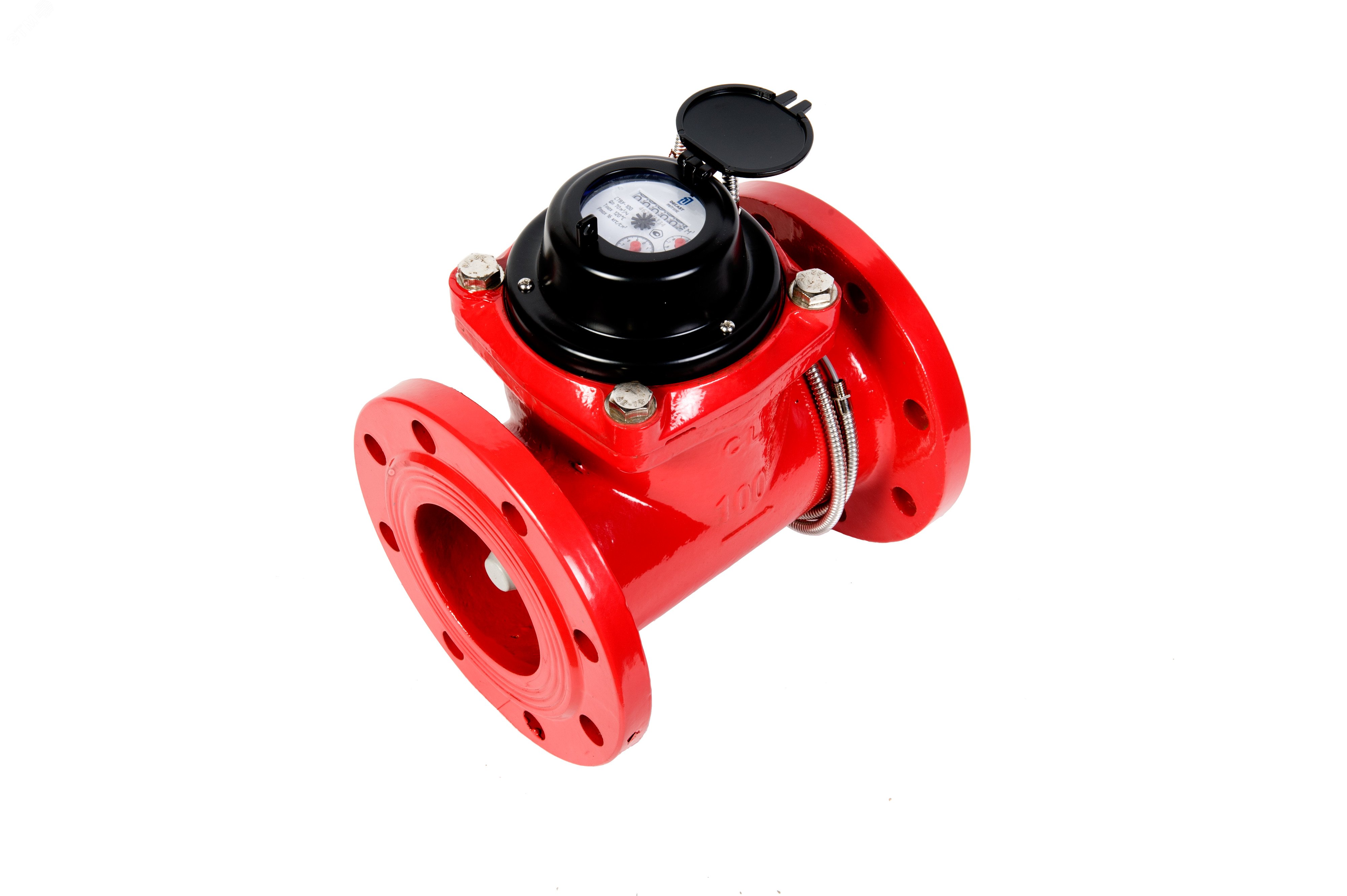 Изображение товара Счетчик воды турбинный СТВУ-100 с импульсным выходом для горячей и холодной воды